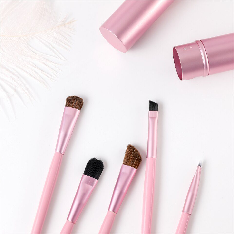 BBL 5pcs Travel Portable Mini Eye Makeup Brushes Set Smudge Eyeshadow Eyeliner Eyebrow Brush Lip Make Up Brush kit Professional BBL 5pcs Travel Portable Mini Eye Makeup Brushes Set Smudge Eyeshadow Eyeliner Eyebrow Brush Lip Make Up Brush kit Professional