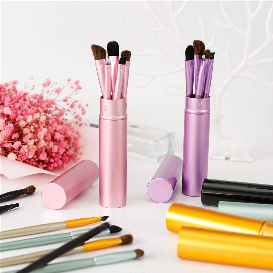 BBL 5pcs Travel Portable Mini Eye Makeup Brushes Set Smudge Eyeshadow Eyeliner Eyebrow Brush Lip Make Up Brush kit Professional BBL 5pcs Travel Portable Mini Eye Makeup Brushes Set Smudge Eyeshadow Eyeliner Eyebrow Brush Lip Make Up Brush kit Professional