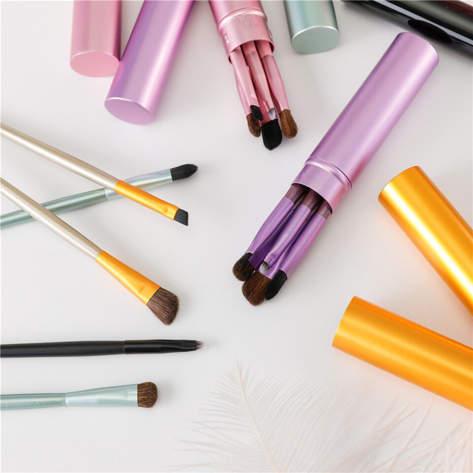 BBL 5pcs Travel Portable Mini Eye Makeup Brushes Set Smudge Eyeshadow Eyeliner Eyebrow Brush Lip Make Up Brush kit Professional BBL 5pcs Travel Portable Mini Eye Makeup Brushes Set Smudge Eyeshadow Eyeliner Eyebrow Brush Lip Make Up Brush kit Professional