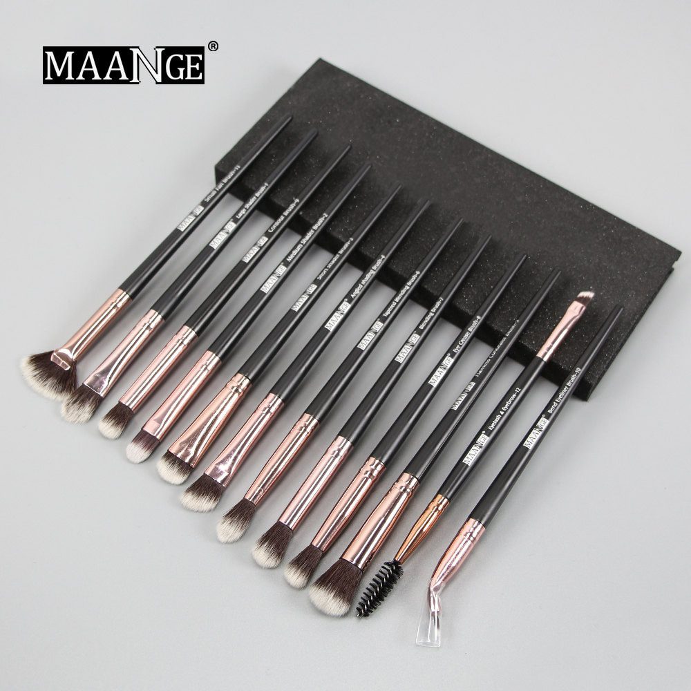 MAANGE Pro 3/5/12 pcs/lot Makeup Brushes Set Eye Shadow Blending Eyeliner Eyelash Eyebrow Brushes For Makeup New MAANGE Pro 3/5/12 pcs/lot Makeup Brushes Set Eye Shadow Blending Eyeliner Eyelash Eyebrow Brushes For Makeup New