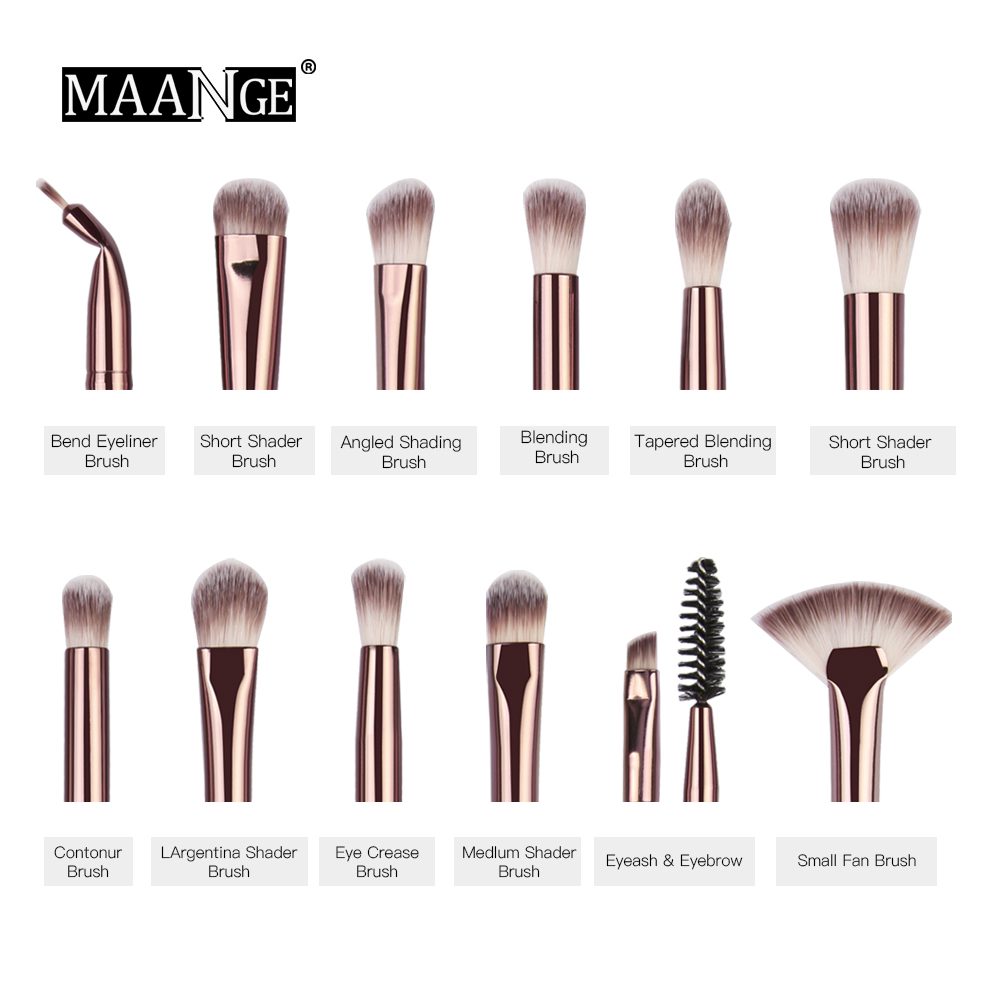 MAANGE Pro 3/5/12 pcs/lot Makeup Brushes Set Eye Shadow Blending Eyeliner Eyelash Eyebrow Brushes For Makeup New MAANGE Pro 3/5/12 pcs/lot Makeup Brushes Set Eye Shadow Blending Eyeliner Eyelash Eyebrow Brushes For Makeup New
