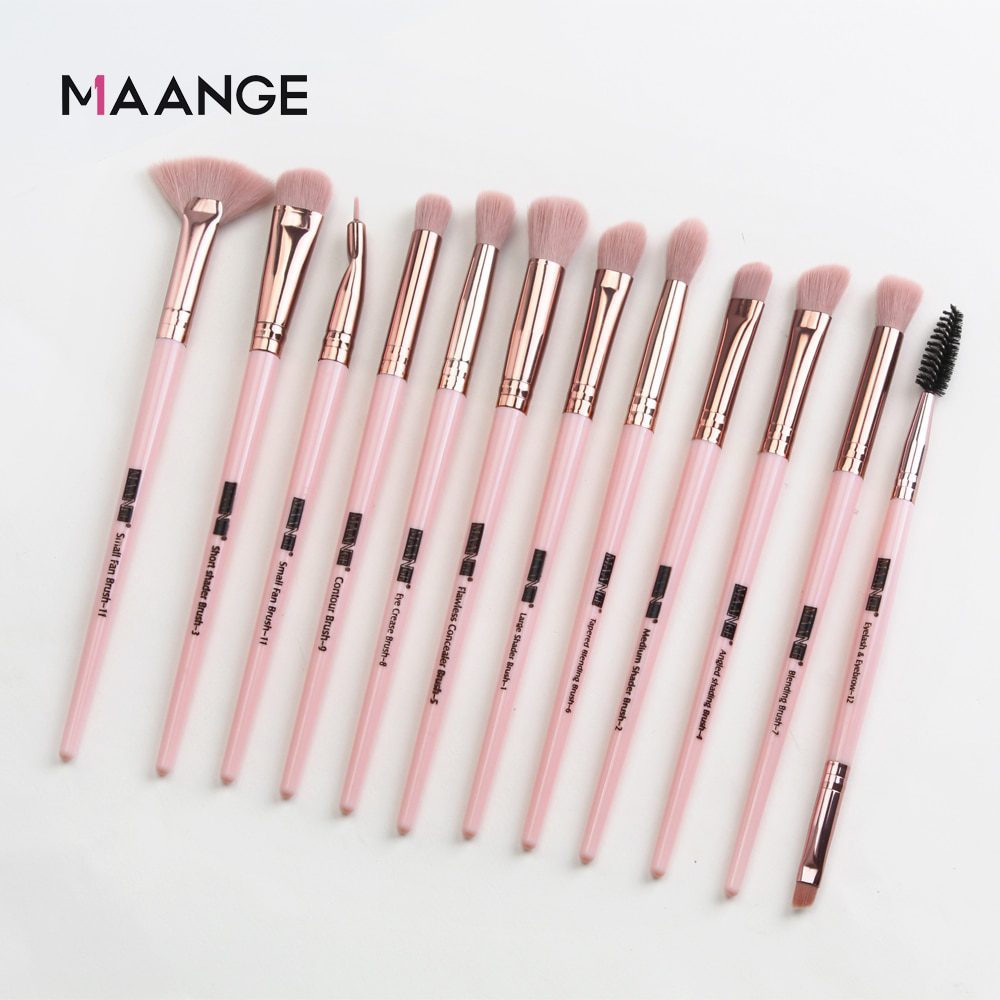 MAANGE Pro 3/5/12 pcs/lot Makeup Brushes Set Eye Shadow Blending Eyeliner Eyelash Eyebrow Brushes For Makeup New MAANGE Pro 3/5/12 pcs/lot Makeup Brushes Set Eye Shadow Blending Eyeliner Eyelash Eyebrow Brushes For Makeup New