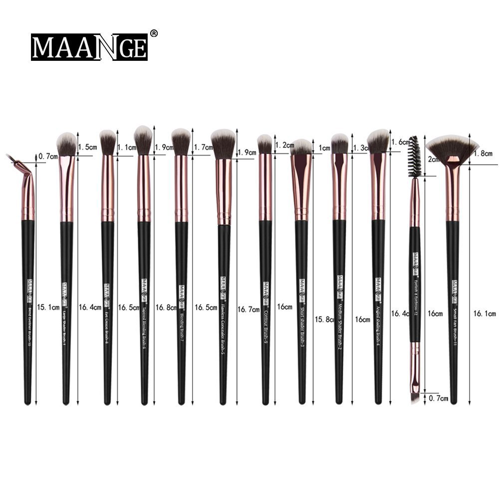 MAANGE Pro 3/5/12 pcs/lot Makeup Brushes Set Eye Shadow Blending Eyeliner Eyelash Eyebrow Brushes For Makeup New MAANGE Pro 3/5/12 pcs/lot Makeup Brushes Set Eye Shadow Blending Eyeliner Eyelash Eyebrow Brushes For Makeup New