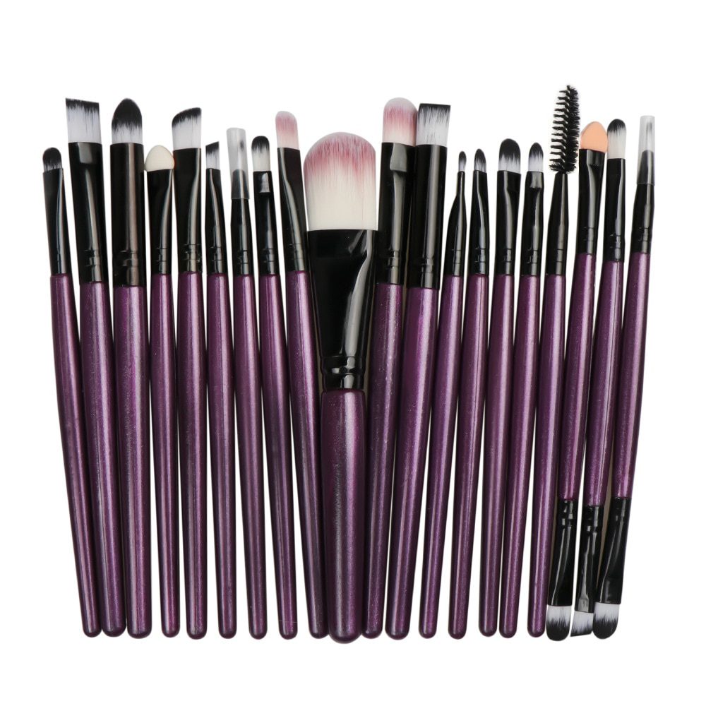 La Milee 20/5Pcs Makeup Brushes Set Eye Shadow Foundation Powder Eyeliner Eyelash Lip Make Up Brush Cosmetic Beauty Tool Kit Hot La Milee 20/5Pcs Makeup Brushes Set Eye Shadow Foundation Powder Eyeliner Eyelash Lip Make Up Brush Cosmetic Beauty Tool Kit Hot