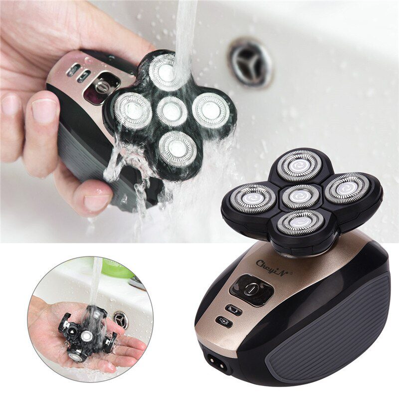 5 in 1 Rechargeable Electric Shaver Five Floating Heads Razors Hair Clipper Nose Ear Hair Trimmer Men Facial Cleaning Brush 5 in 1 Rechargeable Electric Shaver Five Floating Heads Razors Hair Clipper Nose Ear Hair Trimmer Men Facial Cleaning Brush
