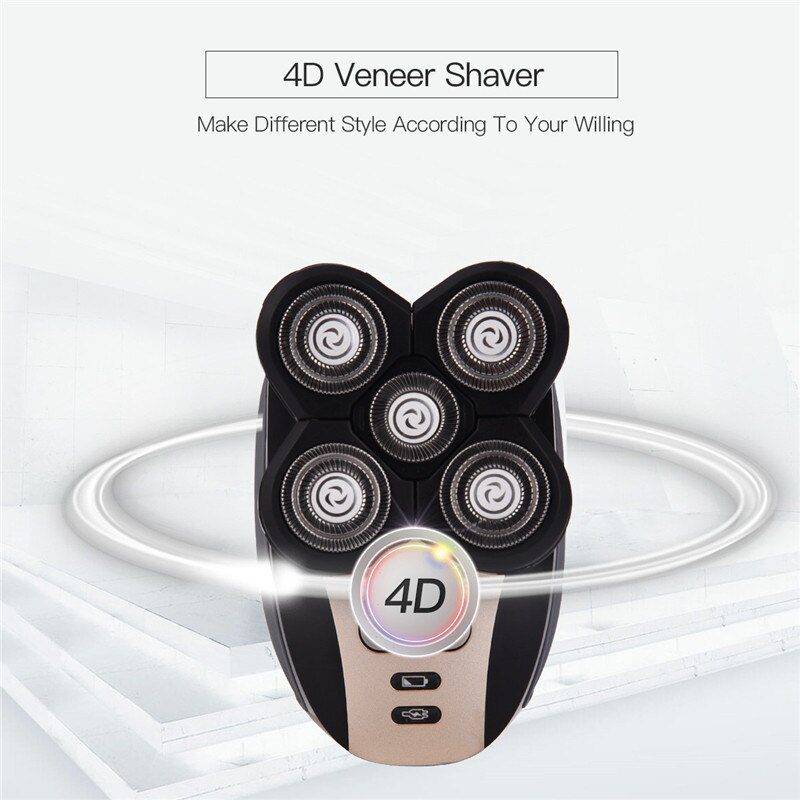 5 in 1 Rechargeable Electric Shaver Five Floating Heads Razors Hair Clipper Nose Ear Hair Trimmer Men Facial Cleaning Brush 5 in 1 Rechargeable Electric Shaver Five Floating Heads Razors Hair Clipper Nose Ear Hair Trimmer Men Facial Cleaning Brush
