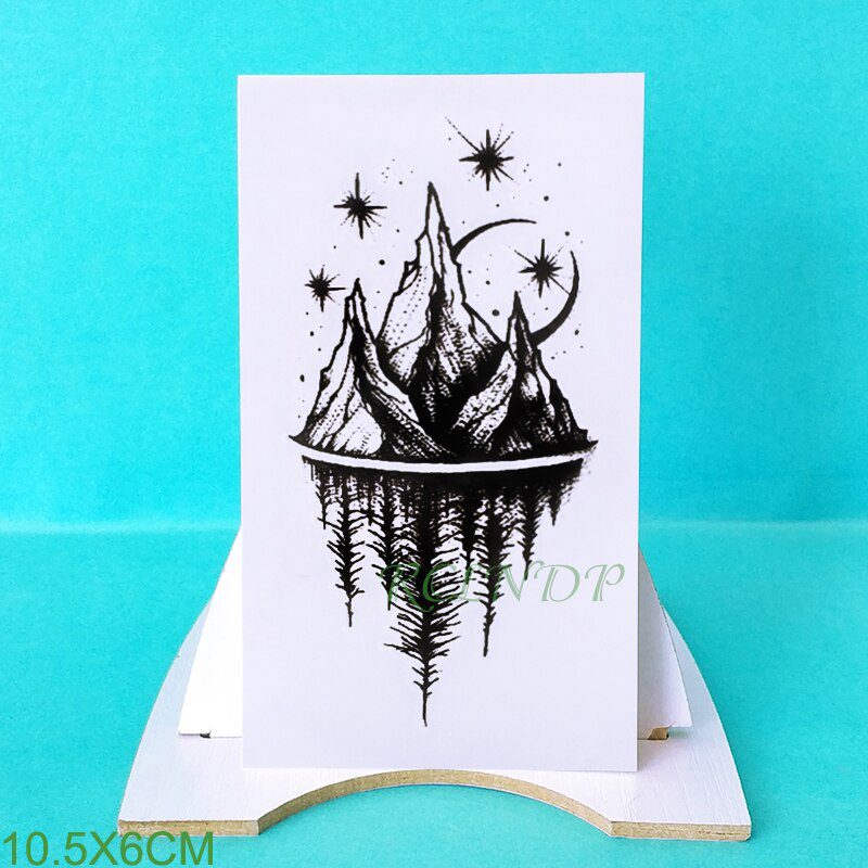 Waterproof Temporary Tattoo Stickers Moon Hill forest star Fake Tatto Flash Tatoo Tatouage Body Art Hand Foot for Girl Women Men Waterproof Temporary Tattoo Stickers Moon Hill forest star Fake Tatto Flash Tatoo Tatouage Body Art Hand Foot for Girl Women Men