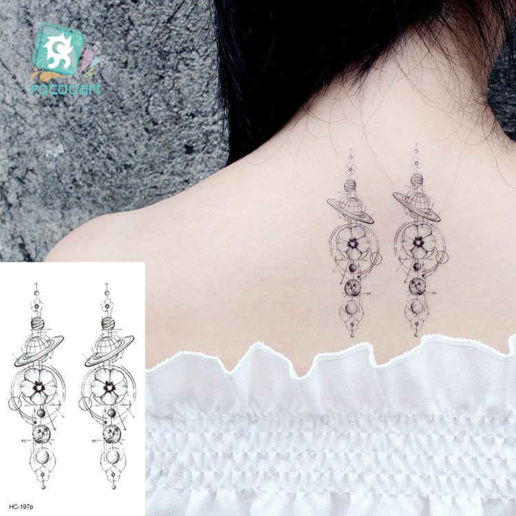 Water Transfer Tattoo Minimalist small sun moon tattoo Body Art Waterproof Temporary fake Tattoo for man woman kid 10.5*6cm Water Transfer Tattoo Minimalist small sun moon tattoo Body Art Waterproof Temporary fake Tattoo for man woman kid 10.5*6cm