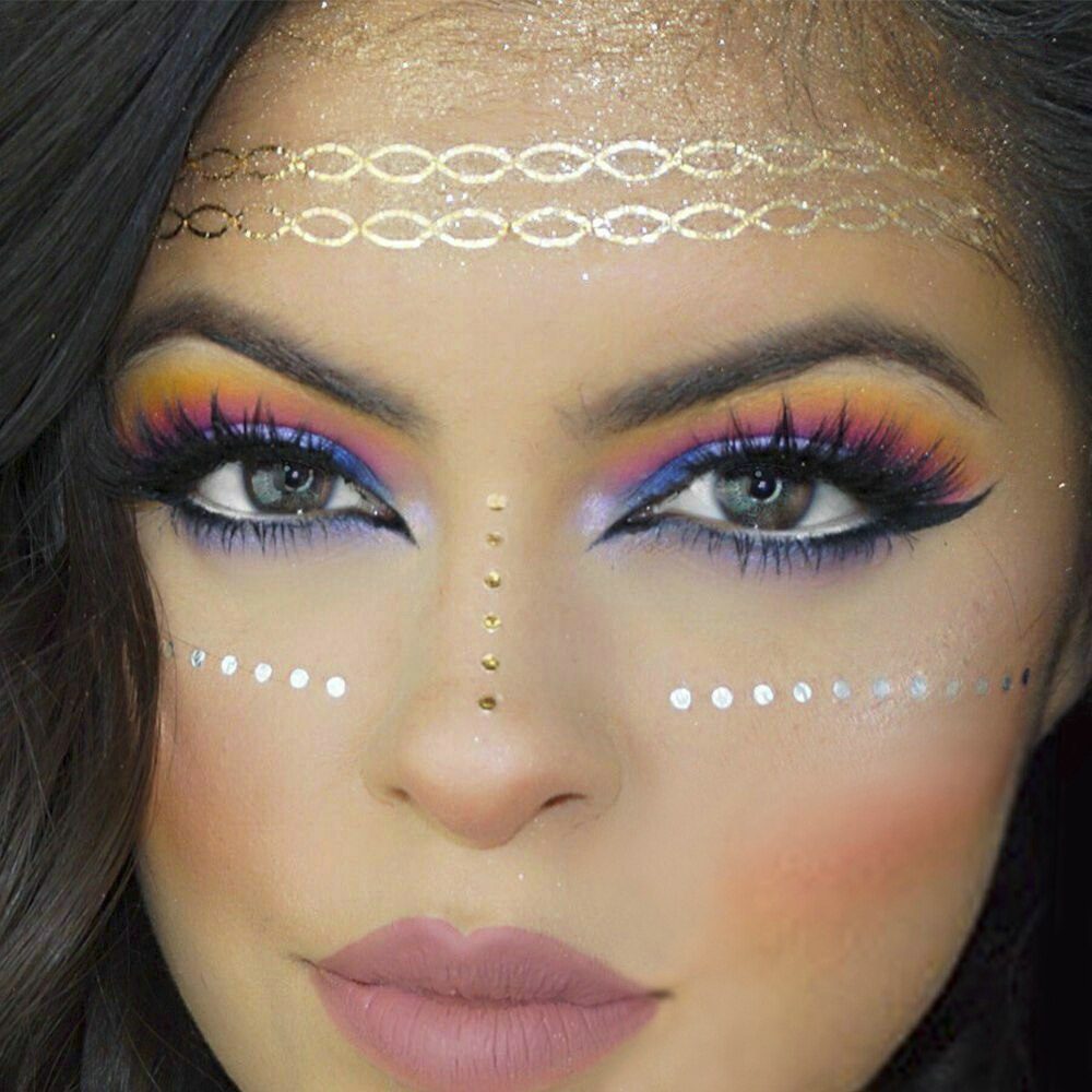 2019 New Gold Face Temporary Tattoo Waterproof Blocked Freckles Makeup Stickers Eye Decal Wholesale 2019 New Gold Face Temporary Tattoo Waterproof Blocked Freckles Makeup Stickers Eye Decal Wholesale
