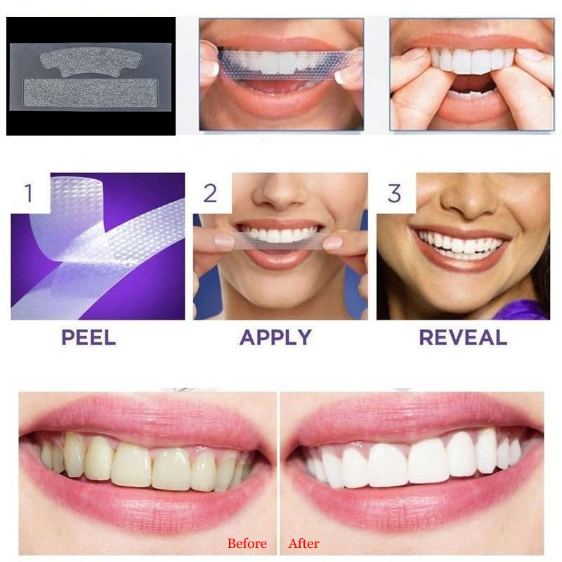 2pcs/Bag Professional 3D Teeth Whitening Strips Dental Bleaching Advanced White Gel Strips Oral Hygiene Care Dental Tools TSLM2 2pcs/Bag Professional 3D Teeth Whitening Strips Dental Bleaching Advanced White Gel Strips Oral Hygiene Care Dental Tools TSLM2