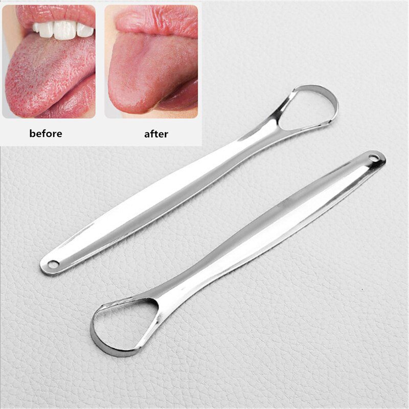 1PC Useful Tongue Scraper Stainless Steel Oral Tongue Cleaner Medical Mouth Brush Reusable Fresh Breath Maker 1PC Useful Tongue Scraper Stainless Steel Oral Tongue Cleaner Medical Mouth Brush Reusable Fresh Breath Maker