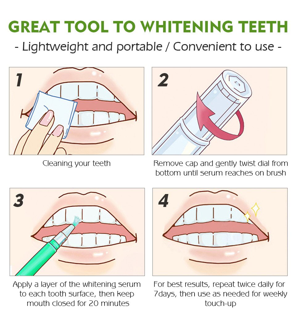 VIBRANT GLAMOUR Teeth Whitening Pen Cleaning Serum Remove Plaque Stains Dental Tools Oral Hygiene Tooth Gel WhitenningToothpaste