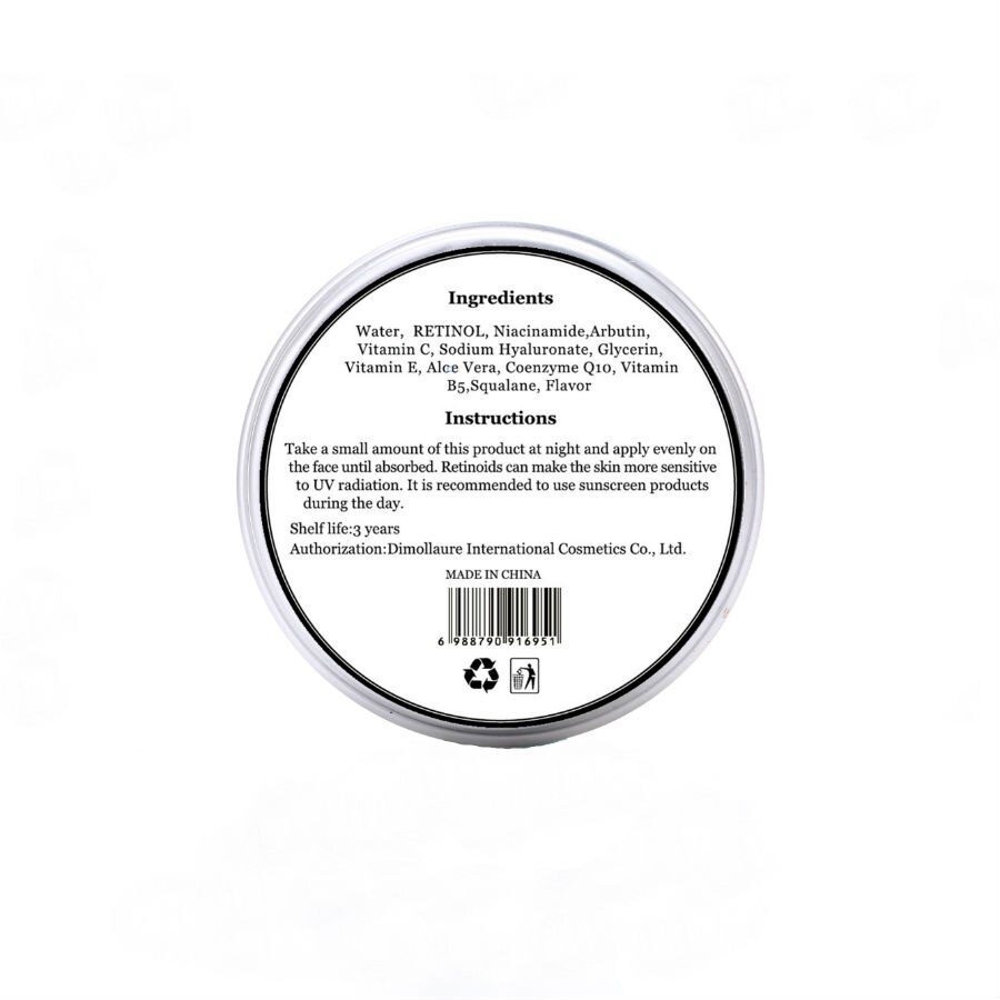 Dimollaure Retinol Moisturizer Face Cream Vitamin E Collagen Anti Aging Wrinkles Acne melasma Hyaluronic Acid Whitening Cream