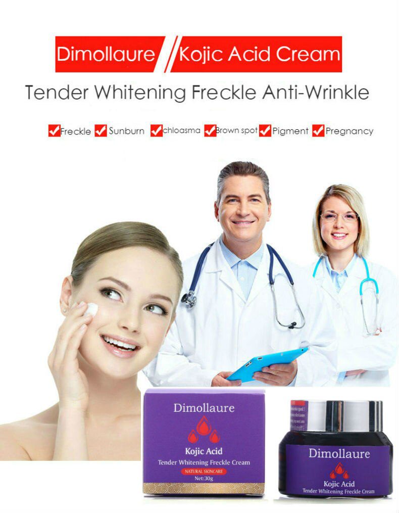 Dimollaure Kojic acid Whitening Cream Retinol Vitamin A serum Remove Freckle melasma pigment Melanin Acne scar dark Spots Dimollaure Kojic acid Whitening Cream Retinol Vitamin A serum Remove Freckle melasma pigment Melanin Acne scar dark Spots