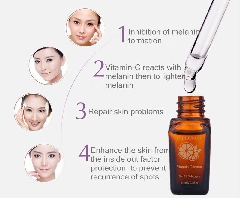 Dimollaure Retinol whitening face cream +Vitamin C serum Acne treament Remove Freckle melasma pigment Melanin sunburn Spots Dimollaure Retinol whitening face cream +Vitamin C serum Acne treament Remove Freckle melasma pigment Melanin sunburn Spots