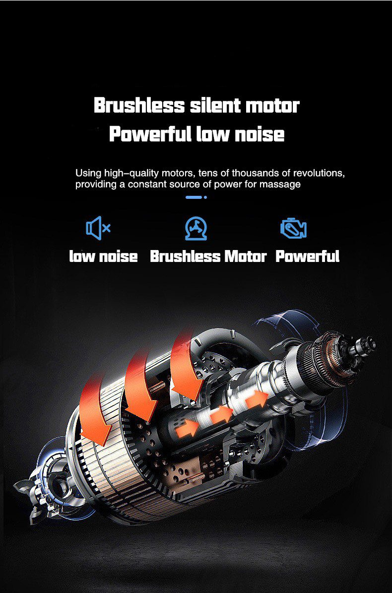 Massage Gun Muscle Relaxation Massager Vibration Gun Vibration Massage Fitness Equipment Noise Reduction Design Brushless Motor Massage Gun Muscle Relaxation Massager Vibration Gun Vibration Massage Fitness Equipment Noise Reduction Design Brushless Motor