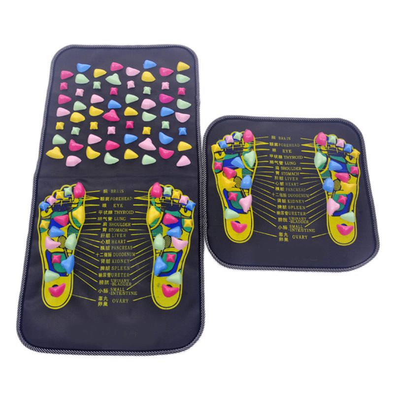1Pc Acupuncture Cobblestone Foot Reflexology Massage Pad Walk Stone Square Foot Massager Cushion for Relax Body Pain Health Care 1Pc Acupuncture Cobblestone Foot Reflexology Massage Pad Walk Stone Square Foot Massager Cushion for Relax Body Pain Health Care