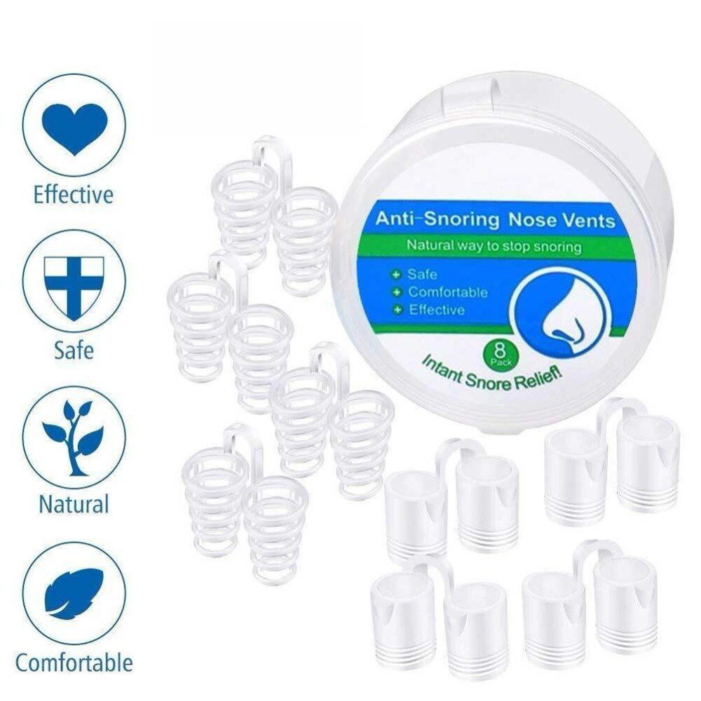 8Pcs/Box Anti Snore Apnea Nose Clip Anti-Snoring Breathe Aid Stop Snore Device Sleeping Aid Equipment Stop Snoring 8Pcs/Box Anti Snore Apnea Nose Clip Anti-Snoring Breathe Aid Stop Snore Device Sleeping Aid Equipment Stop Snoring