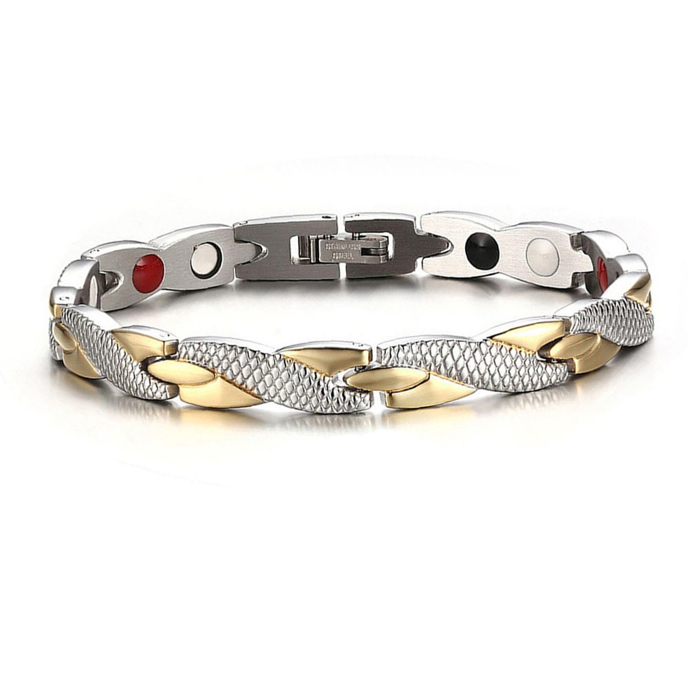 Twisted Healthy Magnetic Bracelet for Women Power Therapy Magnets Magnetite Bracelets Bangles Men Health Care Jewelry Stainless Twisted Healthy Magnetic Bracelet for Women Power Therapy Magnets Magnetite Bracelets Bangles Men Health Care Jewelry Stainless