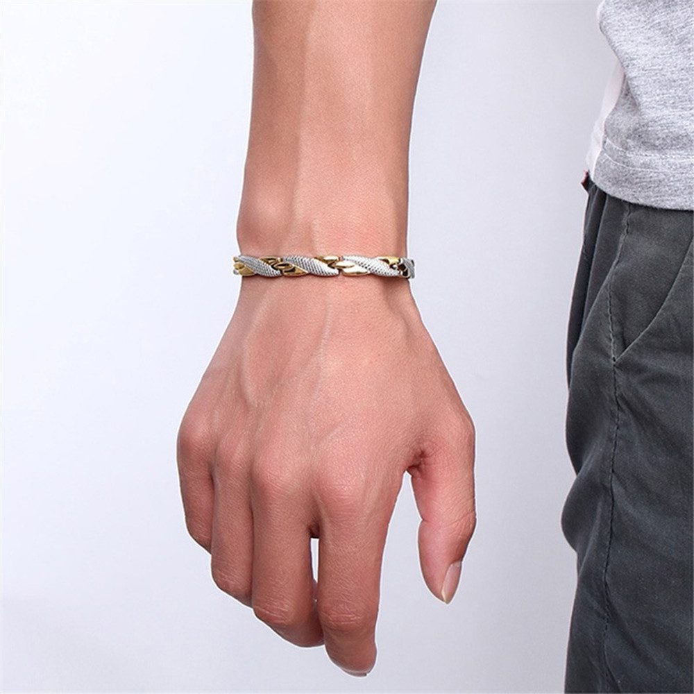 Twisted Healthy Magnetic Bracelet for Women Power Therapy Magnets Magnetite Bracelets Bangles Men Health Care Jewelry Stainless Twisted Healthy Magnetic Bracelet for Women Power Therapy Magnets Magnetite Bracelets Bangles Men Health Care Jewelry Stainless