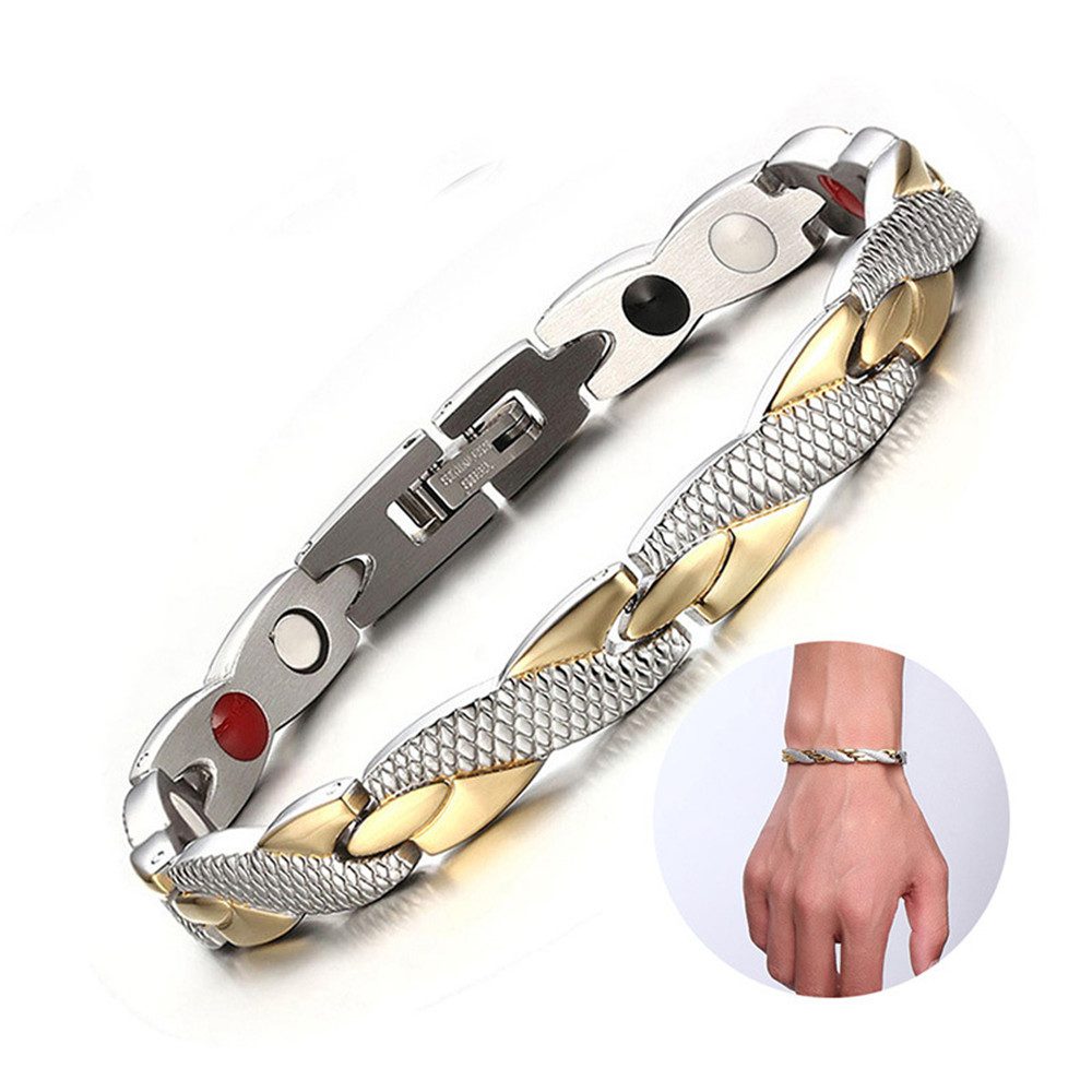 Twisted Healthy Magnetic Bracelet for Women Power Therapy Magnets Magnetite Bracelets Bangles Men Health Care Jewelry Stainless Twisted Healthy Magnetic Bracelet for Women Power Therapy Magnets Magnetite Bracelets Bangles Men Health Care Jewelry Stainless