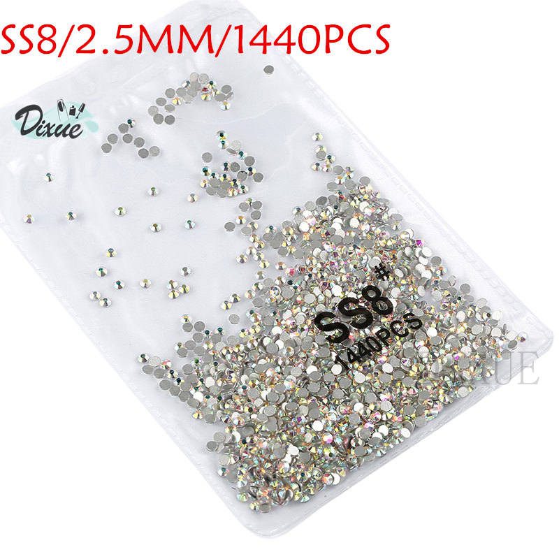 High light AAA rhinestone crystal AB clear SS3-SS40(1.3mm-8.4mm) Non Hotfix flatback Rhinestones for Nails 3D nail art gems045 High light AAA rhinestone crystal AB clear SS3-SS40(1.3mm-8.4mm) Non Hotfix flatback Rhinestones for Nails 3D nail art gems045