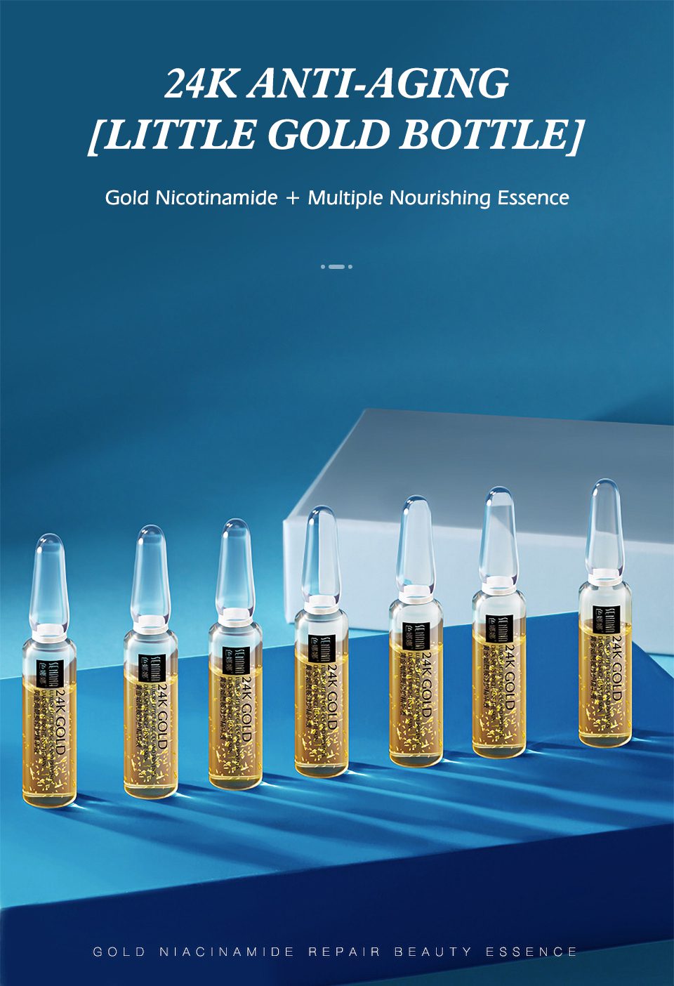 SENANA Hyaluronic Acid Face Serum 24k gold Nicotinamide Ampoule Anti-Aging Shrink pores Anti-Ance Whitening Moisturizing essence SENANA Hyaluronic Acid Face Serum 24k gold Nicotinamide Ampoule Anti-Aging Shrink pores Anti-Ance Whitening Moisturizing essence