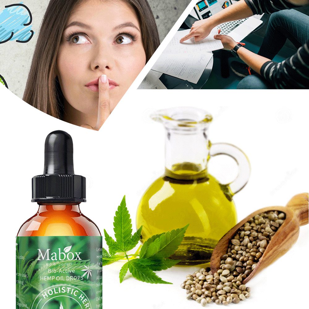 MABOX Hemp Oil, 100% Natural Sleep Aid Anti Stress Hemp Extract Drops for Pain, Anxiety & Stress Relief, 2000mg Contains cbd MABOX Hemp Oil, 100% Natural Sleep Aid Anti Stress Hemp Extract Drops for Pain, Anxiety & Stress Relief, 2000mg Contains cbd