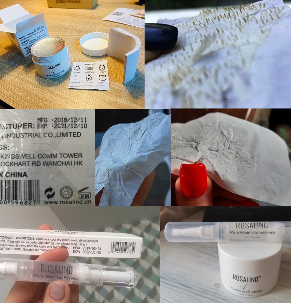 ROSALIND Face Masks Facial From Black Dots Remove Blackhead Acne Nose Peeling Fabric Mask For The Face Lifting Cream Skin Care