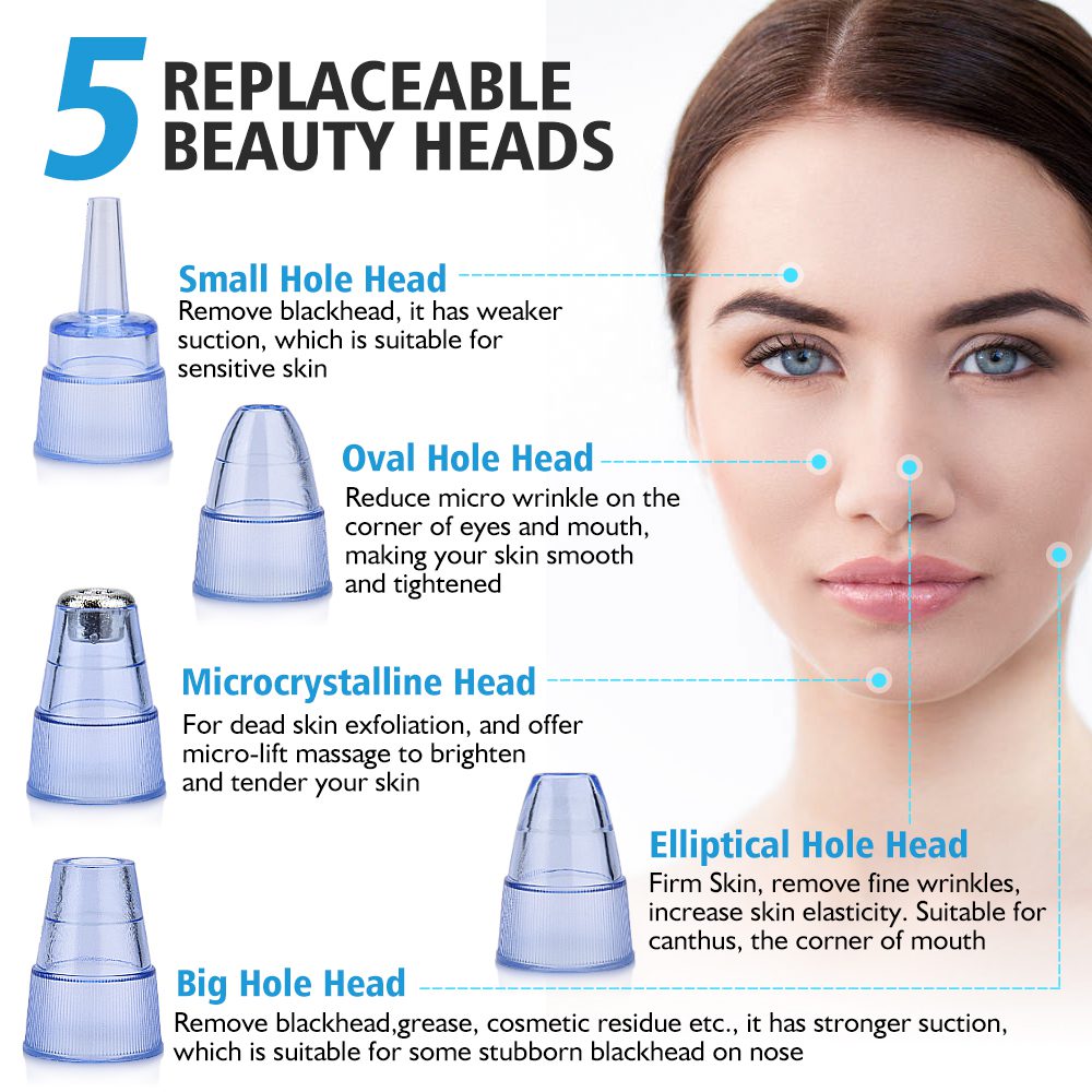 Blackhead Remover Vacuum Pore Cleaner Electric Nose Face Deep Cleansing Skin Care Machine Birthday Gift Dropshipping Beauty Tool Blackhead Remover Vacuum Pore Cleaner Electric Nose Face Deep Cleansing Skin Care Machine Birthday Gift Dropshipping Beauty Tool