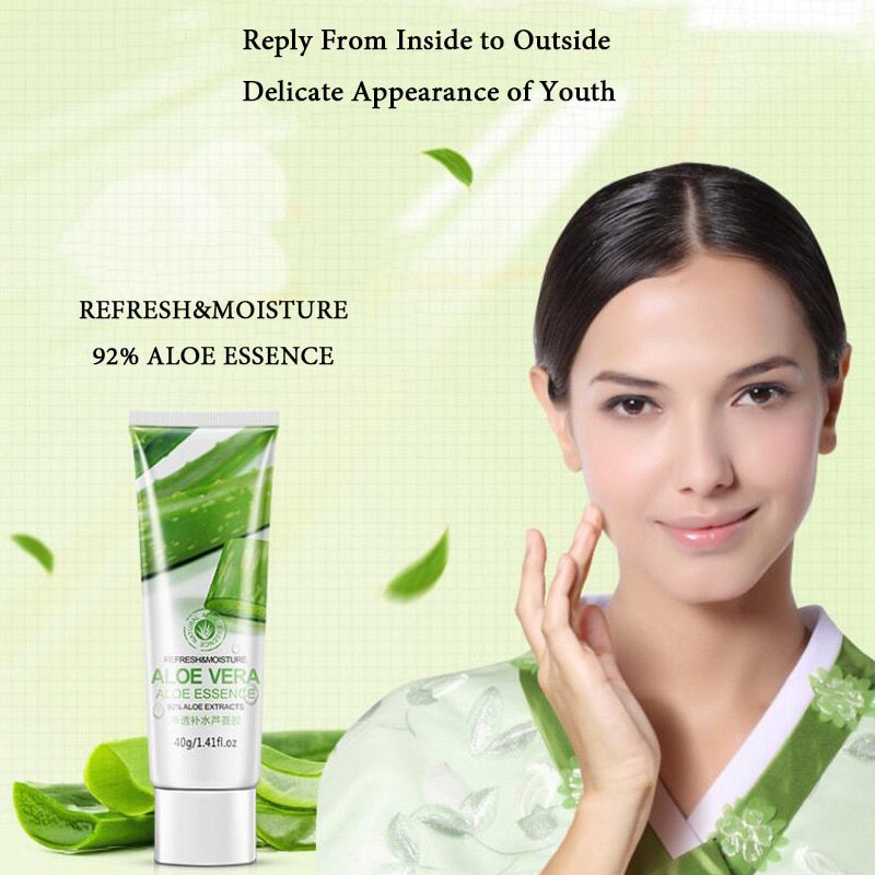 BIOAQUA Brand 40g Aloe Vera Gel Skin Care Face Cream Hyaluronic Acid Anti Winkle Whitening Moisturizing Acne Treatment Cream BIOAQUA Brand 40g Aloe Vera Gel Skin Care Face Cream Hyaluronic Acid Anti Winkle Whitening Moisturizing Acne Treatment Cream