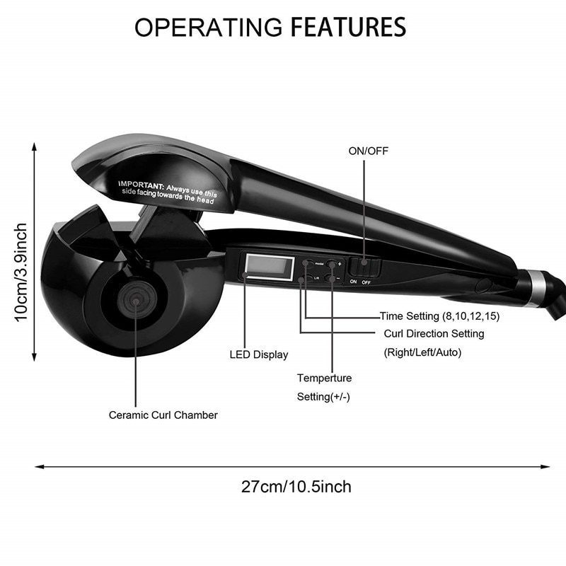 LCD Professional automatic Hair Curler Styling Tools Female curlers curling Wand Ceramic Heating Care Wave curl iron Anti-perm LCD Professional automatic Hair Curler Styling Tools Female curlers curling Wand Ceramic Heating Care Wave curl iron Anti-perm