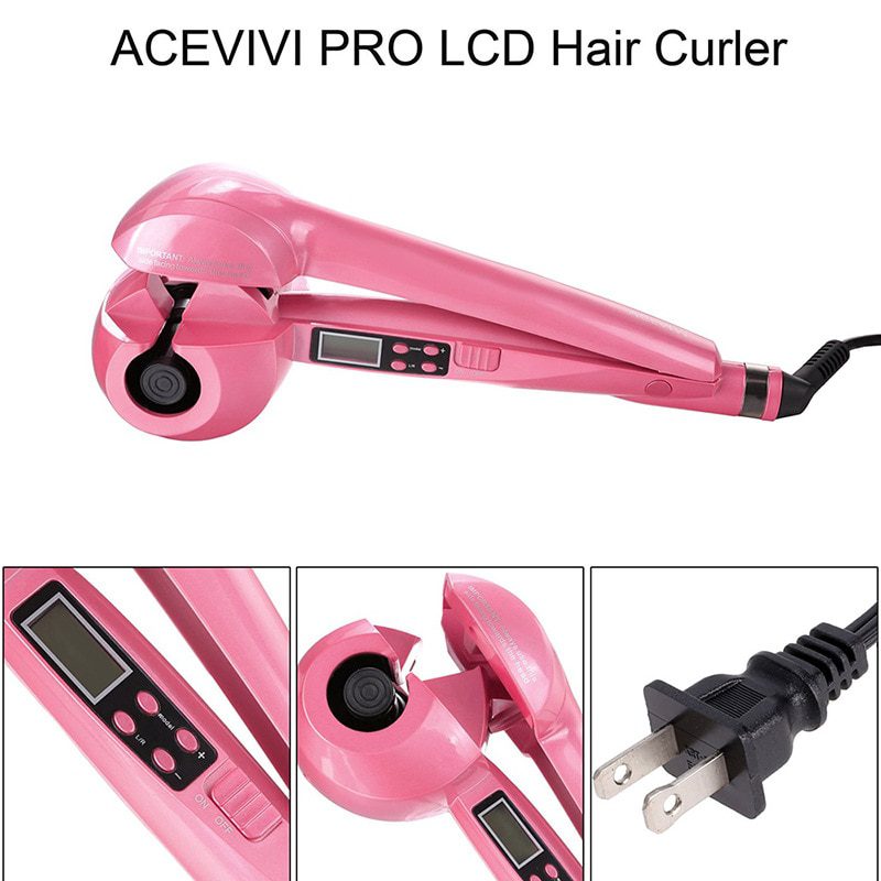 LCD Professional automatic Hair Curler Styling Tools Female curlers curling Wand Ceramic Heating Care Wave curl iron Anti-perm LCD Professional automatic Hair Curler Styling Tools Female curlers curling Wand Ceramic Heating Care Wave curl iron Anti-perm