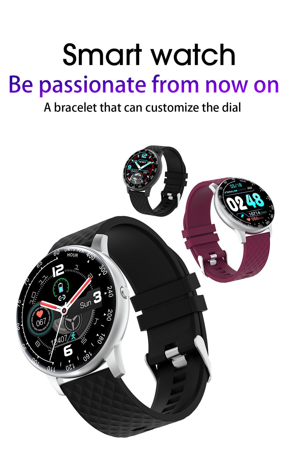 Full Touch Watch Smart Watch Men Blood Pressure IP68 Waterproof Smartwatch 2020 Fitness Tracker Watches Women For Android IOS Full Touch Watch Smart Watch Men Blood Pressure IP68 Waterproof Smartwatch 2020 Fitness Tracker Watches Women For Android IOS