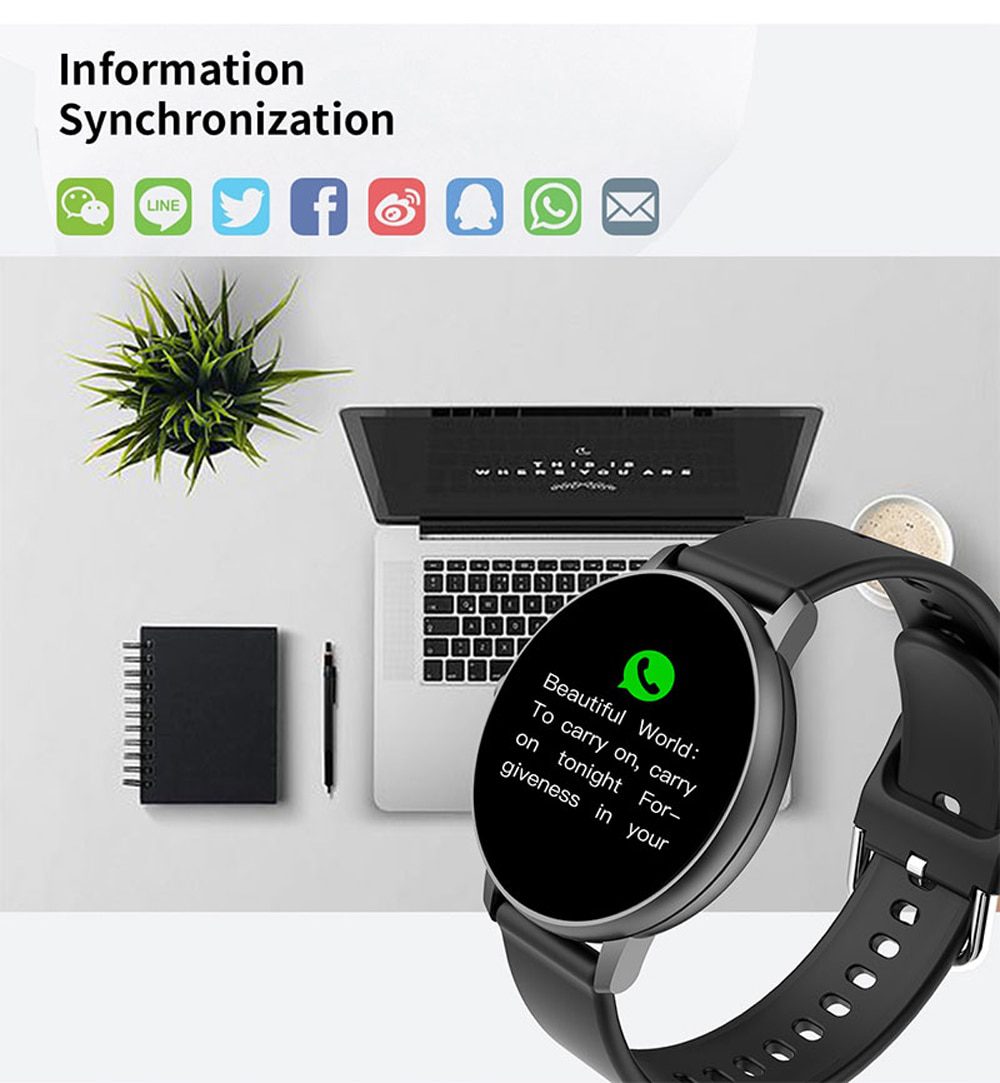 2020 Full Touch Smart Watch Men Blood Pressure Smartwatch Women Waterproof Heart Rate Tracker Sport Clock Watch For Android IOS 2020 Full Touch Smart Watch Men Blood Pressure Smartwatch Women Waterproof Heart Rate Tracker Sport Clock Watch For Android IOS
