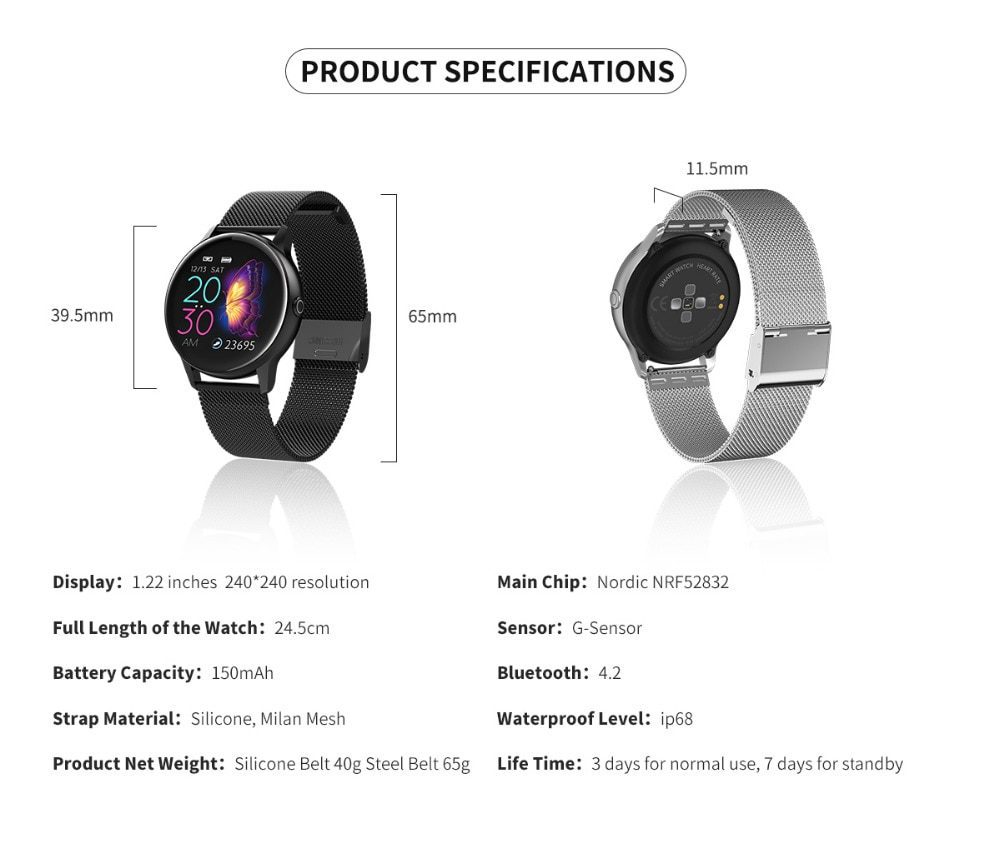 2020 New DT88 Smartwatch IP68 Waterproof Wearable Device Heart Rate Monitor Sports Smart Watch For Android IOS Long Standby 2020 New DT88 Smartwatch IP68 Waterproof Wearable Device Heart Rate Monitor Sports Smart Watch For Android IOS Long Standby