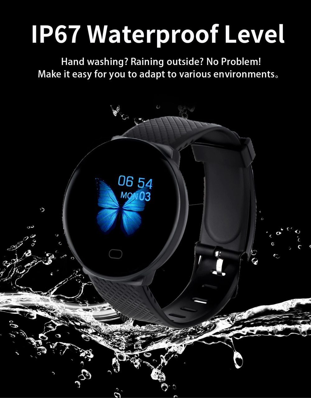 Smart Watch Men 1.3'' Screen Fitness Tracker Ip67 Waterproof Blood Pressure Heart Rate Monitor Smartwatch Woman For Android IOS Smart Watch Men 1.3'' Screen Fitness Tracker Ip67 Waterproof Blood Pressure Heart Rate Monitor Smartwatch Woman For Android IOS
