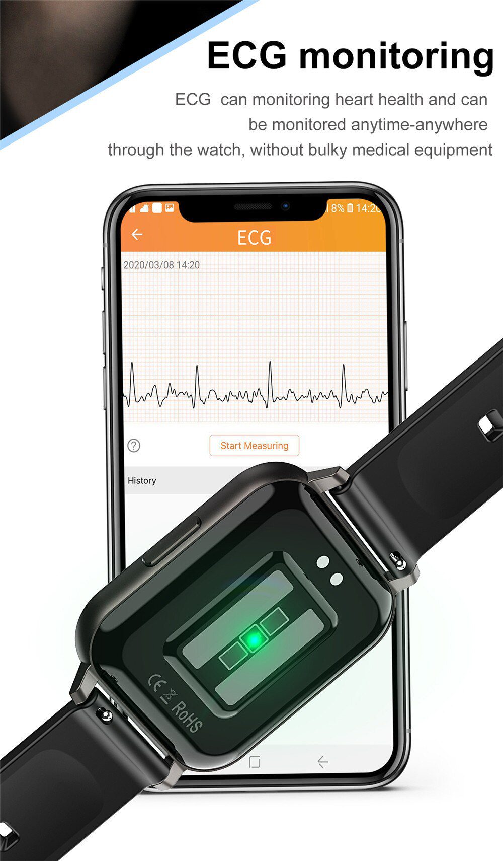 Smart Watch Men IP68 Waterproof 1.78 inch Screen Blood Pressure Smartwatch Women ECG Heart Rate Monitor Fitness Tracker Watches Smart Watch Men IP68 Waterproof 1.78 inch Screen Blood Pressure Smartwatch Women ECG Heart Rate Monitor Fitness Tracker Watches
