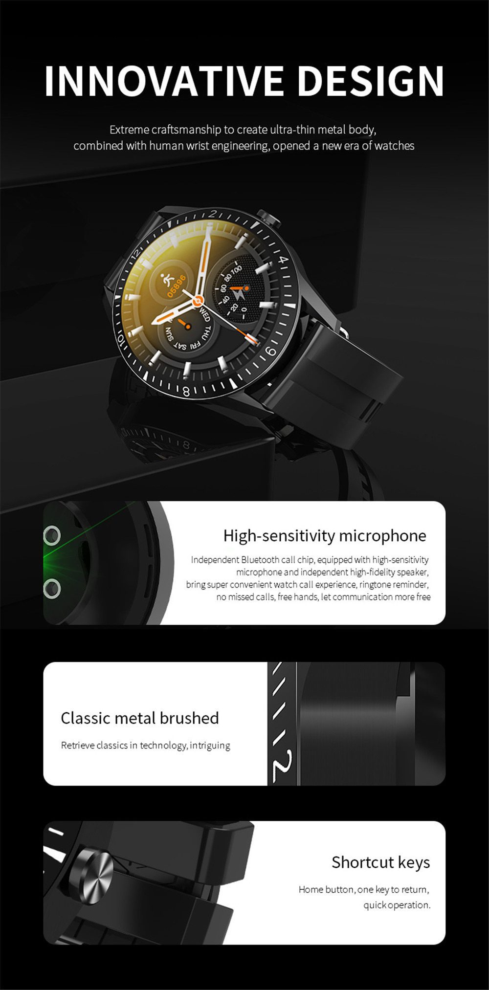 Bluetooth Call Smart Watch Men Women Full Touch Round Smartwatch Heart Rate Fitness Tracker Sport Watches For Android IOS 2020 Bluetooth Call Smart Watch Men Women Full Touch Round Smartwatch Heart Rate Fitness Tracker Sport Watches For Android IOS 2020