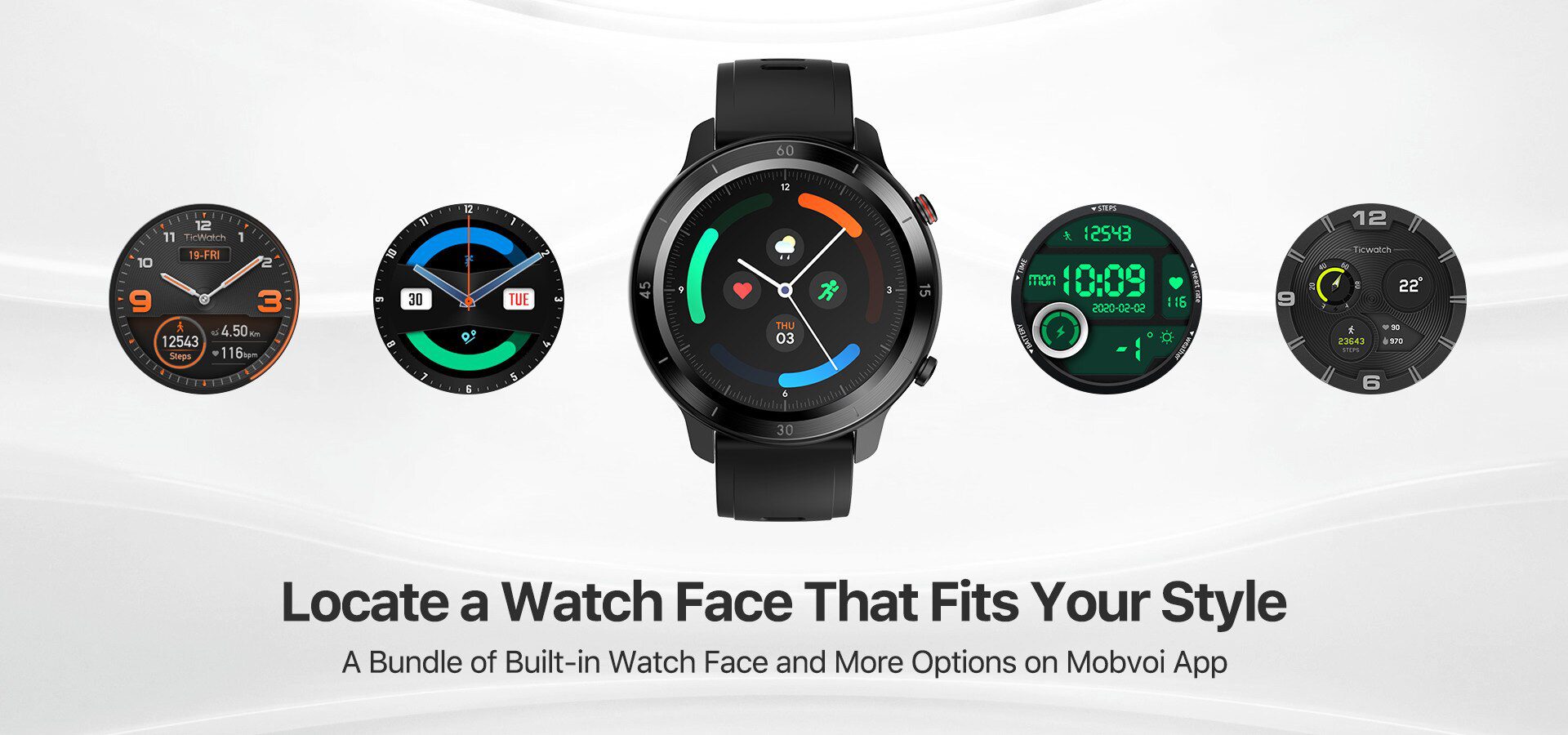 TicWatch GTX Fitness Smartwatch for Android &IPhone Long Battery Life IP68 Waterproof Heart Rate Monitoring Sleep Tracking TicWatch GTX Fitness Smartwatch for Android &IPhone Long Battery Life IP68 Waterproof Heart Rate Monitoring Sleep Tracking