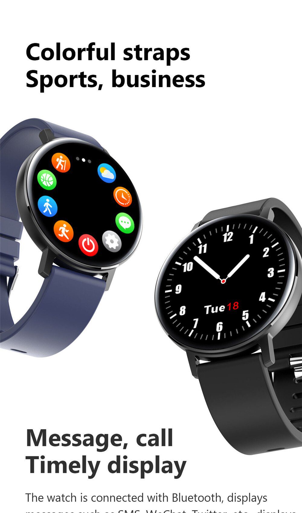 Full Touch Smart Watch Men Women IP68 Waterproof Smartwatch Heart Rate Fitness Tracker Twitter Reminder Round Smart Watches 2020 Full Touch Smart Watch Men Women IP68 Waterproof Smartwatch Heart Rate Fitness Tracker Twitter Reminder Round Smart Watches 2020