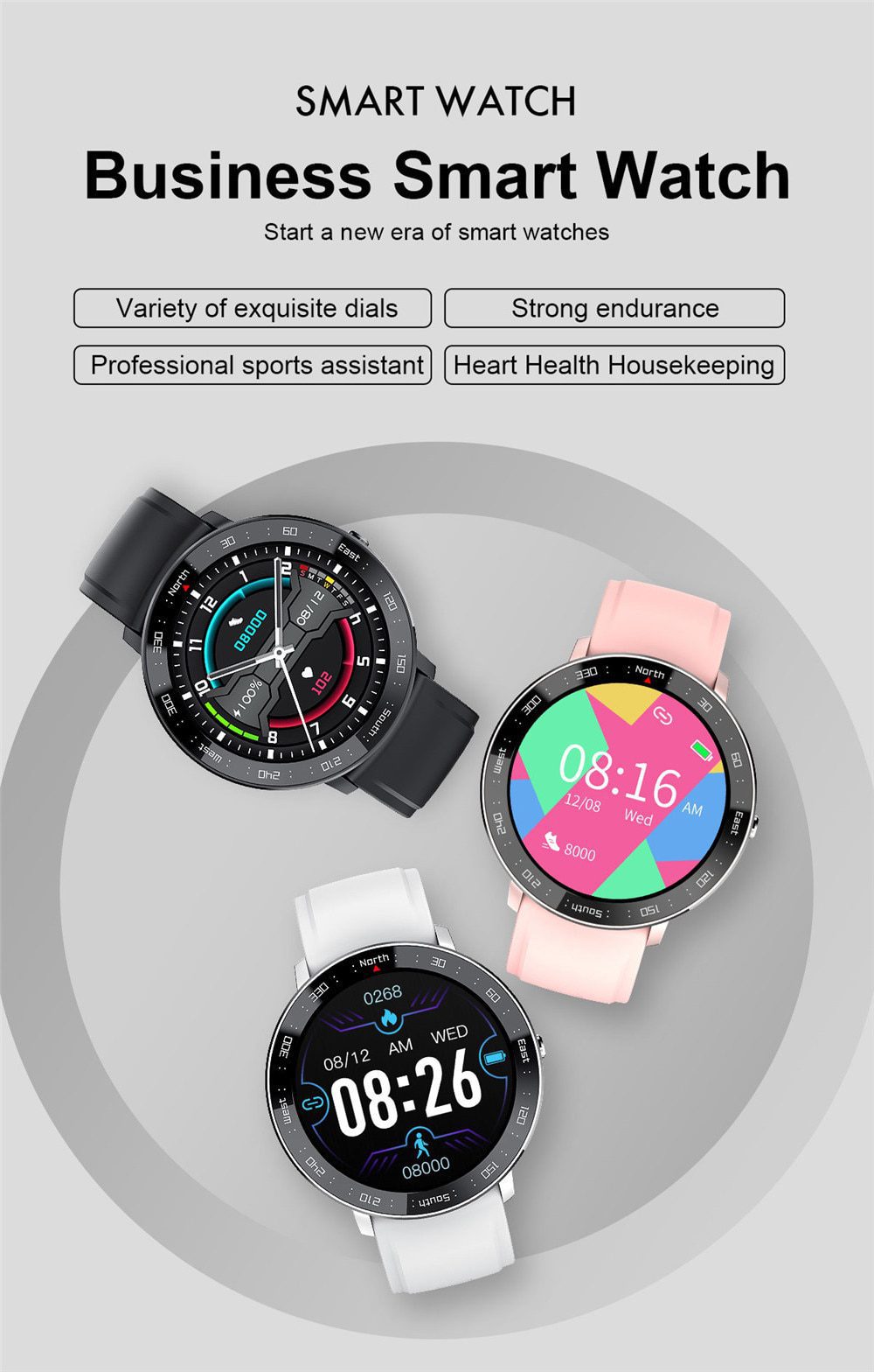 Full Touch Smart Watch Men Fitness Tracker Blood Pressure Smartwatch Women Bluetooth Electronics Smart Clock For Android IOS Full Touch Smart Watch Men Fitness Tracker Blood Pressure Smartwatch Women Bluetooth Electronics Smart Clock For Android IOS
