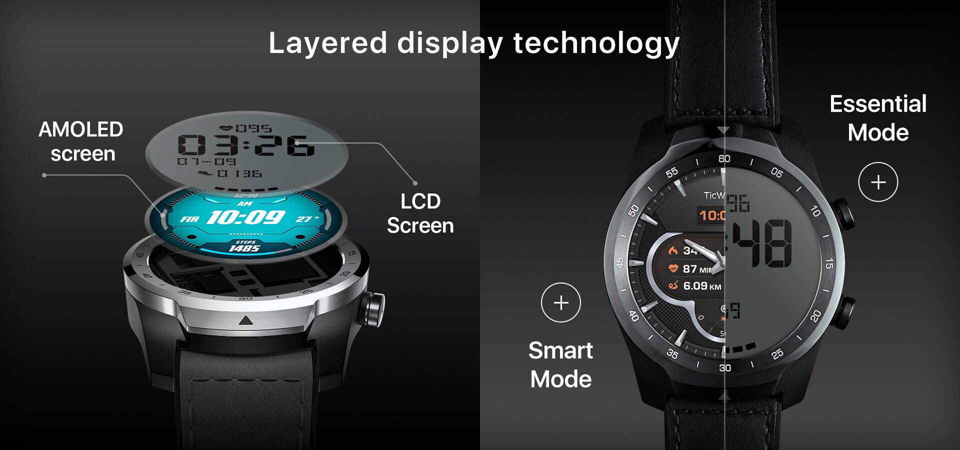 TicWatch Pro Smart Watch Men's Watch Wear OS by Google for iOS& Android NFC Payment Built in GPS Waterproof Bluetooth Smartwatch TicWatch Pro Smart Watch Men's Watch Wear OS by Google for iOS& Android NFC Payment Built in GPS Waterproof Bluetooth Smartwatch
