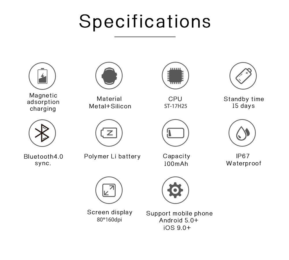 Smart Watch Men Alloy Shell Blood Pressure Waterproof Smartwatch Women Sleep Tracker Heart Rate Monitor Clock For Android IOS