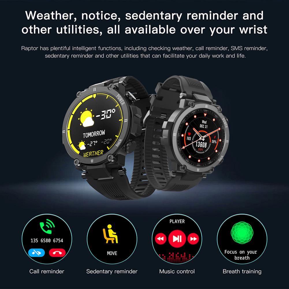 KOSPET Raptor Smart Watch IP68 Waterproof Smartwatch Men Women Heart Rate Monitor Multi UI Dials Smart Clock For Android IOS KOSPET Raptor Smart Watch IP68 Waterproof Smartwatch Men Women Heart Rate Monitor Multi UI Dials Smart Clock For Android IOS