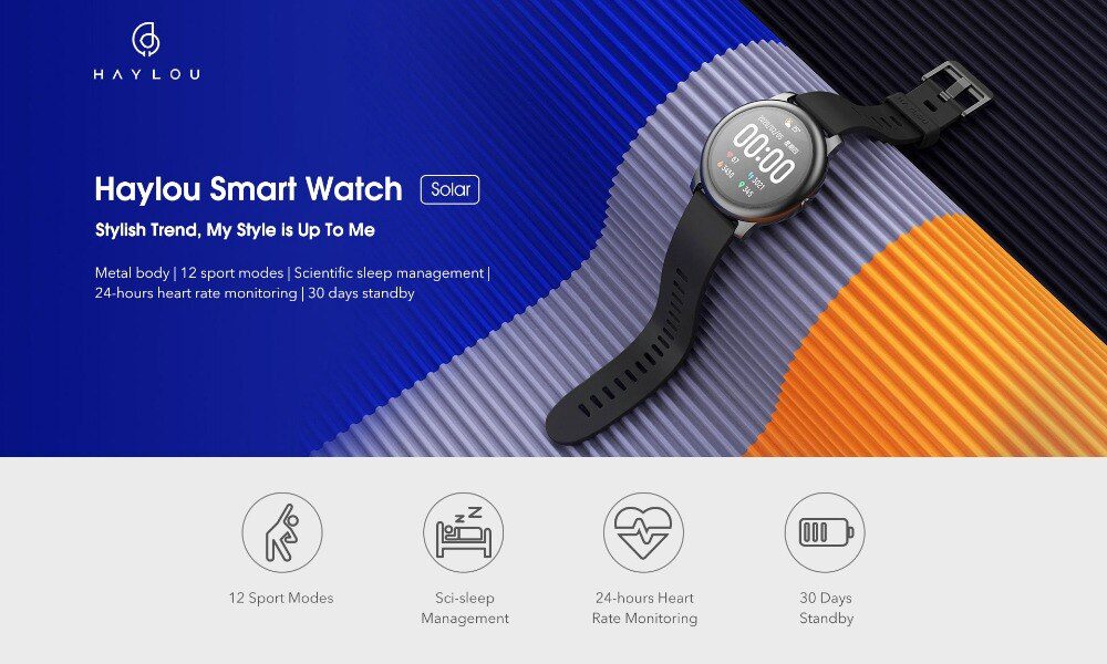 Haylou Solar LS05 Smart Watch 2020 Heart Rate Monitor Smart Bracelet Fitness Tracker Sport Smartwatch Android iOS for Men Women Haylou Solar LS05 Smart Watch 2020 Heart Rate Monitor Smart Bracelet Fitness Tracker Sport Smartwatch Android iOS for Men Women