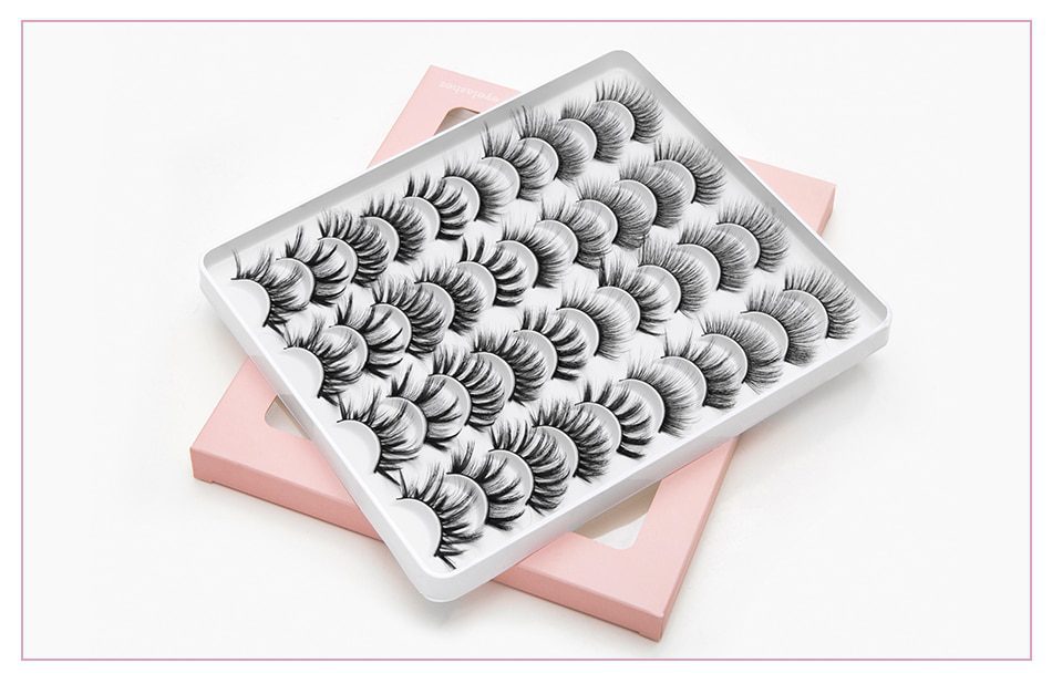 5/8/20 Pairs 3D Mink Lashes Natural False Eyelashes Dramatic Volume Fake Lashes Makeup Eyelash Extension Silk Handmade Eyelashes 5/8/20 Pairs 3D Mink Lashes Natural False Eyelashes Dramatic Volume Fake Lashes Makeup Eyelash Extension Silk Handmade Eyelashes