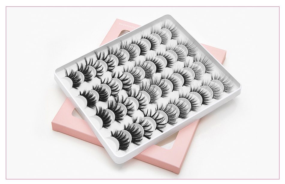 5/8/20 Pairs 3D Mink Lashes Natural False Eyelashes Dramatic Volume Fake Lashes Makeup Eyelash Extension Silk Handmade Eyelashes 5/8/20 Pairs 3D Mink Lashes Natural False Eyelashes Dramatic Volume Fake Lashes Makeup Eyelash Extension Silk Handmade Eyelashes