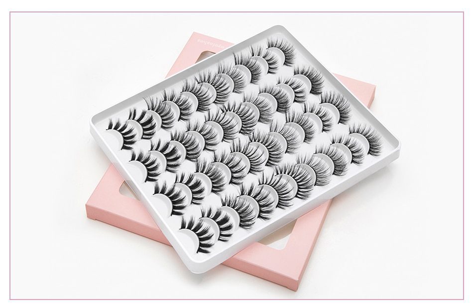 5/8/20 Pairs 3D Mink Lashes Natural False Eyelashes Dramatic Volume Fake Lashes Makeup Eyelash Extension Silk Handmade Eyelashes 5/8/20 Pairs 3D Mink Lashes Natural False Eyelashes Dramatic Volume Fake Lashes Makeup Eyelash Extension Silk Handmade Eyelashes
