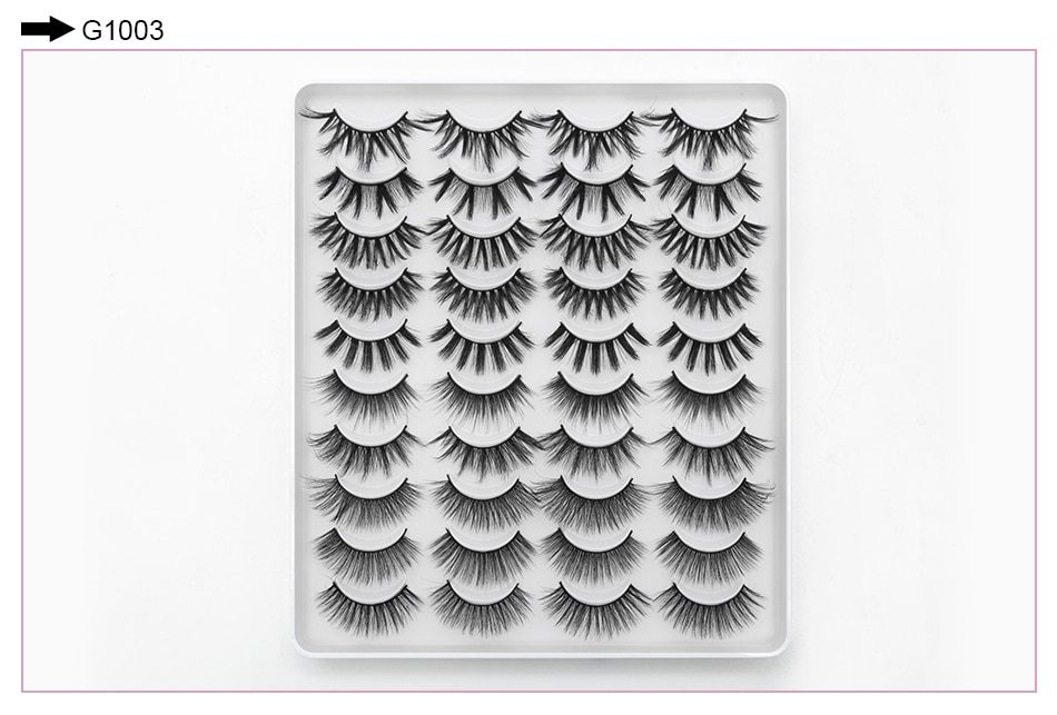 5/8/20 Pairs 3D Mink Lashes Natural False Eyelashes Dramatic Volume Fake Lashes Makeup Eyelash Extension Silk Handmade Eyelashes 5/8/20 Pairs 3D Mink Lashes Natural False Eyelashes Dramatic Volume Fake Lashes Makeup Eyelash Extension Silk Handmade Eyelashes